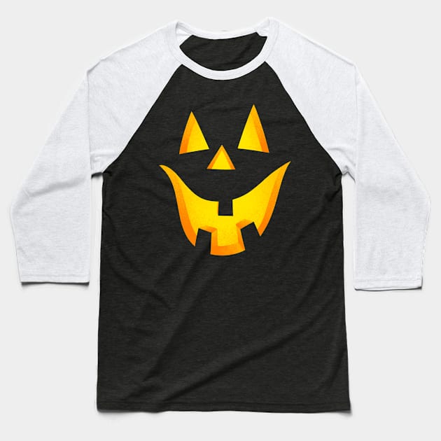 Halloween Jack-O-Lantern Costume Baseball T-Shirt by tommartinart